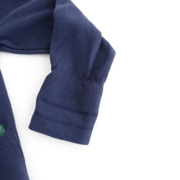 Gabrielle Navy 100% Cotton Bird Design Cardigan  Med - Picture 6 of 14